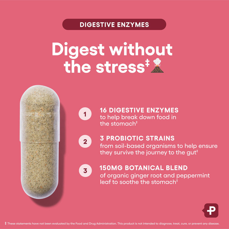 Physician's CHOICE Digestive Enzymes - Multi Enzymes, Organic Prebiotics & Probiotics for Digestive Health & Gut Health - Meal Time Discomfort Relief & Bloating - Dual Action Approach - 60 CT 60 Count (Pack of 1) - BeesActive Australia