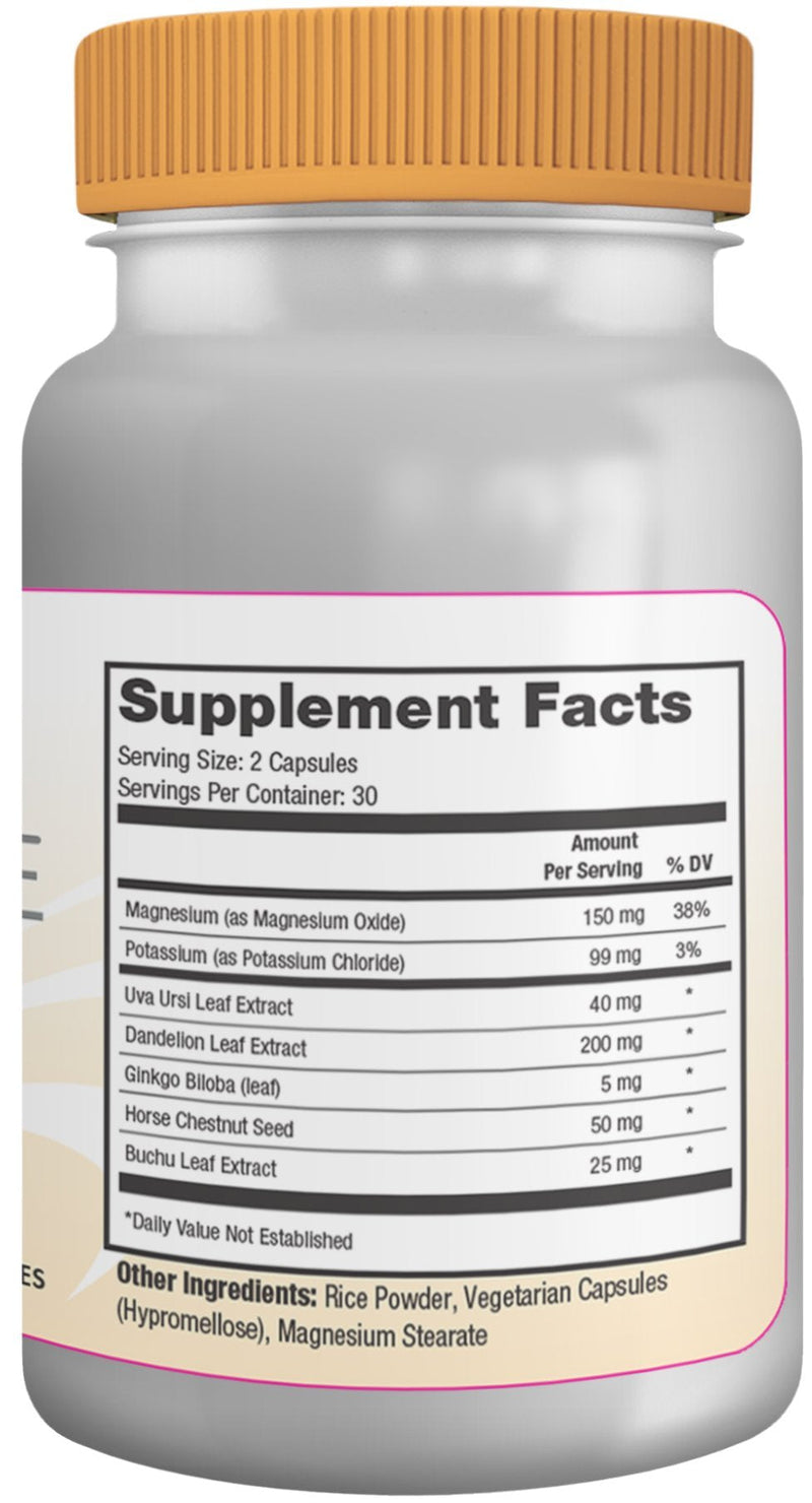 Capisette Water Retention Support - Reduces Swollen Feet, Ankles, and Legs - Reduce Swelling & Fluid Retention from Edema. Includes: Potassium, Dandelion Root, & More- Dietary Supplement (60 capsules) - BeesActive Australia