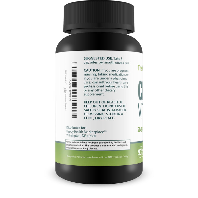 The Makers CDZ Vitamins - Our Best Health Supplement - Vitamin C D Zinc & Herbs - Full Body Health Supplements - Cdz Supplement Vitamin C D and Zinc - Overall Health Support - Full Body Supplements