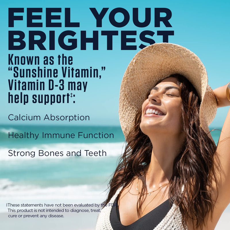 KAL Vitamin D3 5000 IU 125 mcg, High Potency Vitamin D Tablets, Calcium Absorption, Bone Health and Immune Support Supplement, Rapid Disintegration D-3 ActivTabs, 60-Day Guarantee, 60 Serv, 60 Tablets 60 Count (Pack of 1)