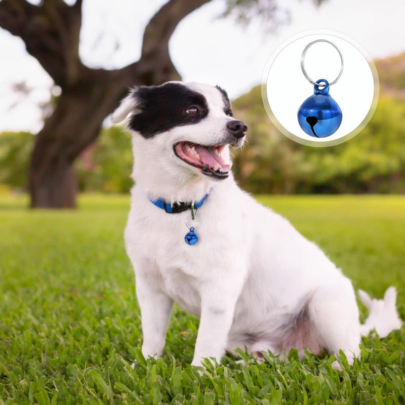 25 Pcs Colorful Pet Bells with Loud Crisp Sound, Cat Bells and Doag Collar Bells with Keyring, Anti-Lost Training Bells, Training Jingle Bell Collar Pendant, Charm Pet Pendant Accessories - BeesActive Australia