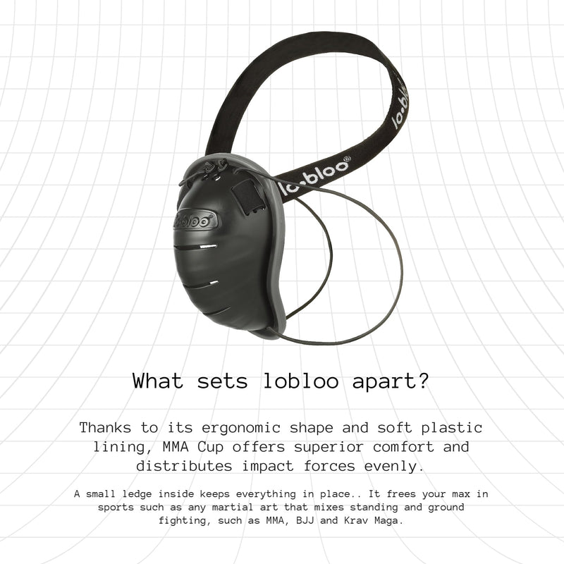 lobloo MMA Cup – Engineered Performance Protection for Mixed & Standing Martial Arts | Slim Lock Fit, Ultra-Durable Defense | Made in Sweden Adult Size +16yrs - BeesActive Australia