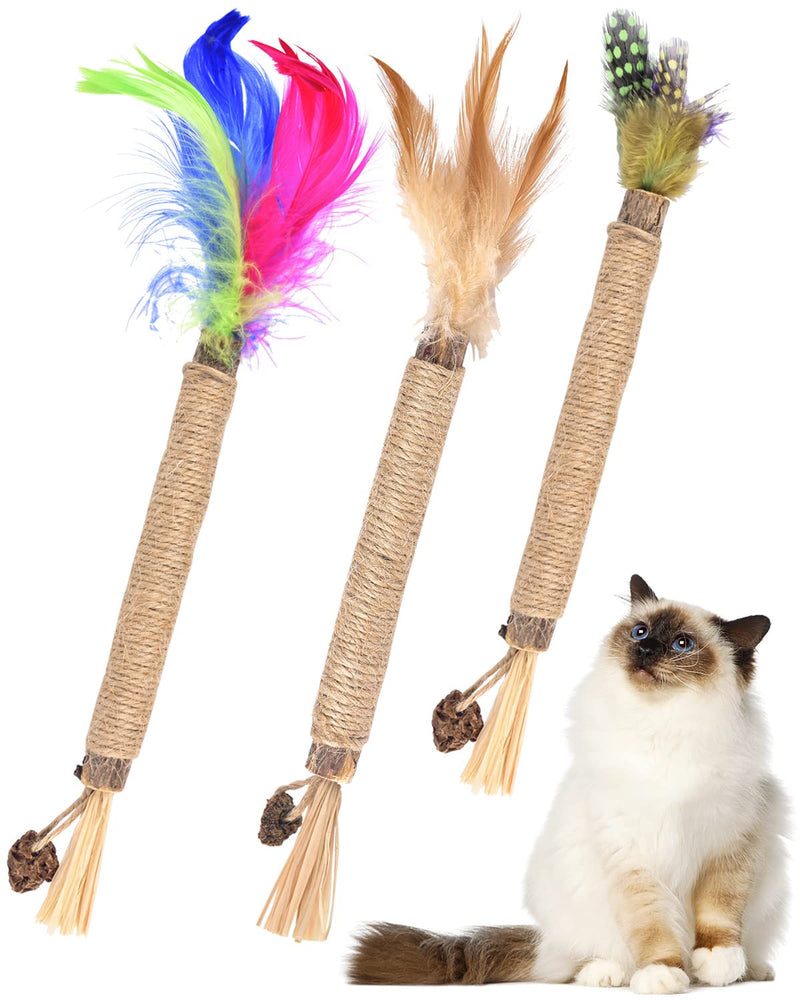 TINDTOP Silvervine Sticks for Cats, 3 Pack + 12 Pack