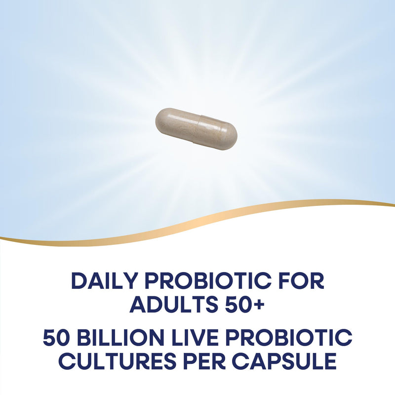 Nature's Way Fortify Optima Probiotic for Adults 50+, 50 Billion, 30 ct | Live Cultures, Supports Digestive Balance, Colon & Immune Health*, Gluten-Free, Dairy-Free, No Refrigeration Needed