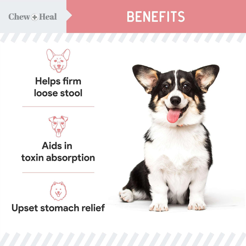 Chew + Heal Labs Anti Diarrhea for Dogs - 2 oz. of Stop The Diarrhea Liquid Supplement with Kaolin - for Diarrhea and Upset Stomach Relief - Made in The USA - BeesActive Australia