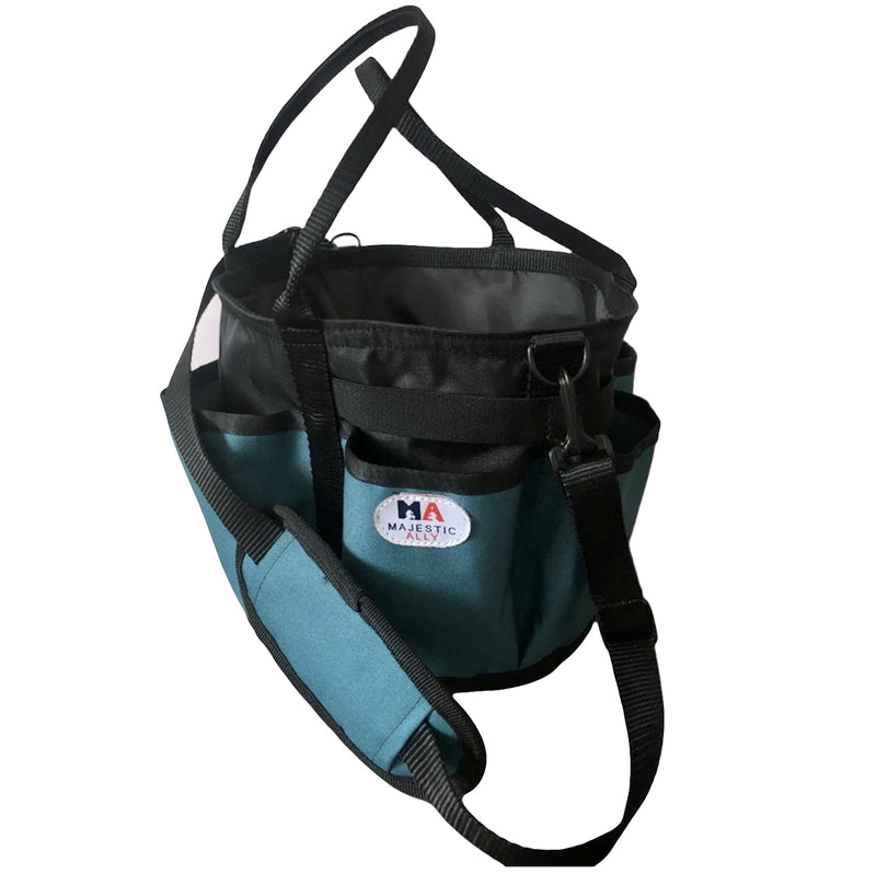 Majestic Ally horse Grooming Organizer Tote Bag Hunter Green - BeesActive Australia