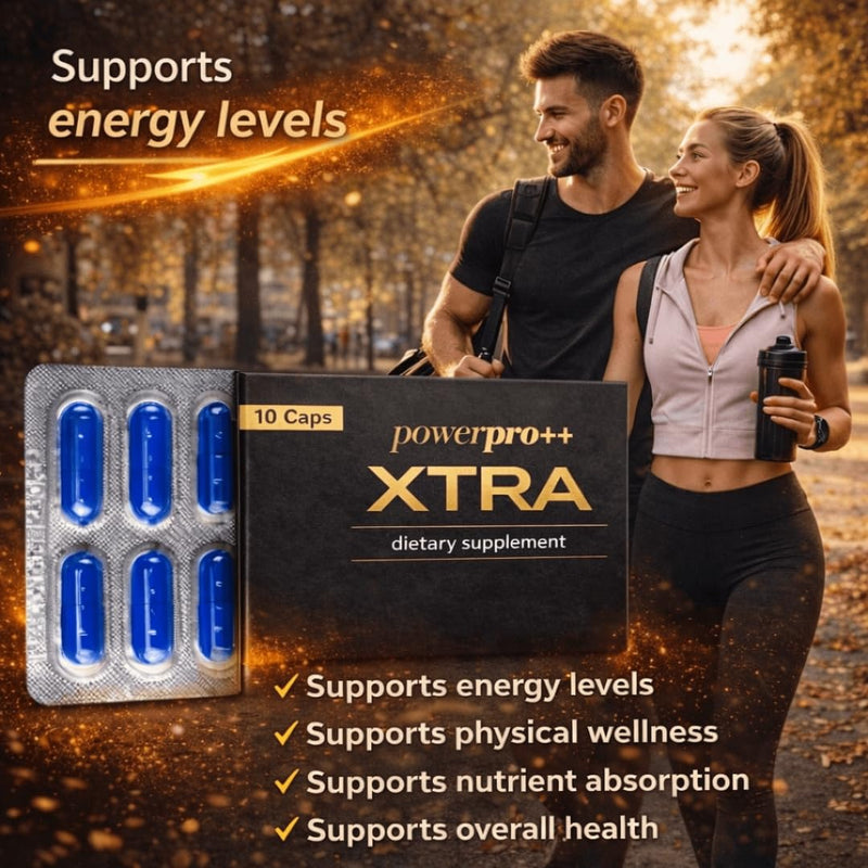 PowerPro++ Energy Support Supplement – Extra Strength Formula to Support Energy, Endurance & Daily Performance – 10 Capsules (1 Box)