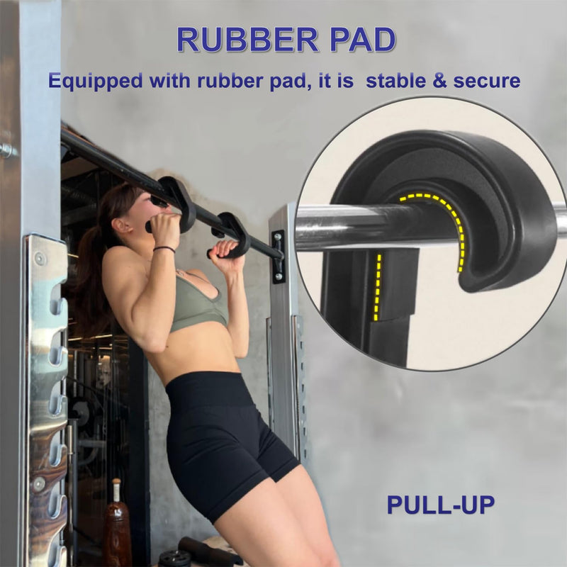 Neutral Grip Handles for Pull Up: Ergonomic Portable Hooks for Barbell Row Deadlift Resistant Bands for Home Gym Fitness Enthusiasts Style B