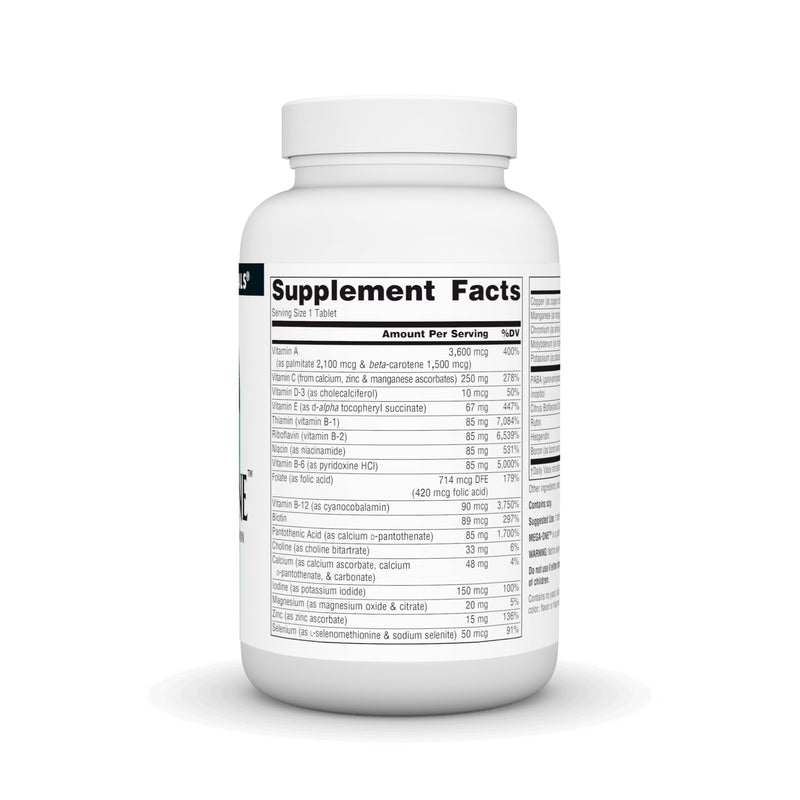 Source Naturals Mega-One Muti-Vitamin with Minerals, No Iron - 90 Tablets 1 90 Count (Pack of 1)