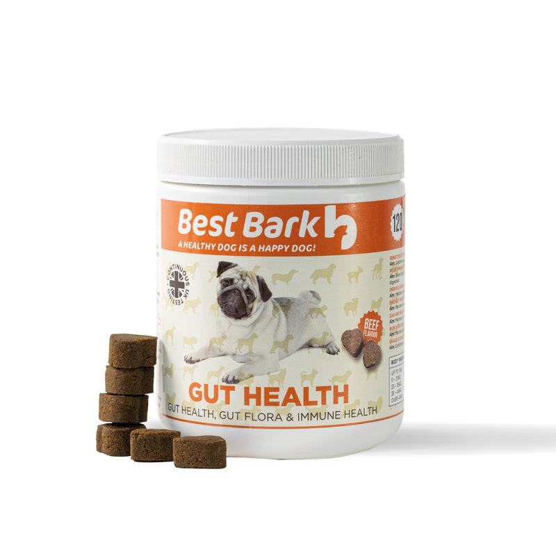Pre, Pro & Postbiotic Digestive Treats For Dogs - Gut Health, Sensitive Tums, Glands, Scooting, Loose Stools, Smelly, Itchy Ears, Great for all dogs