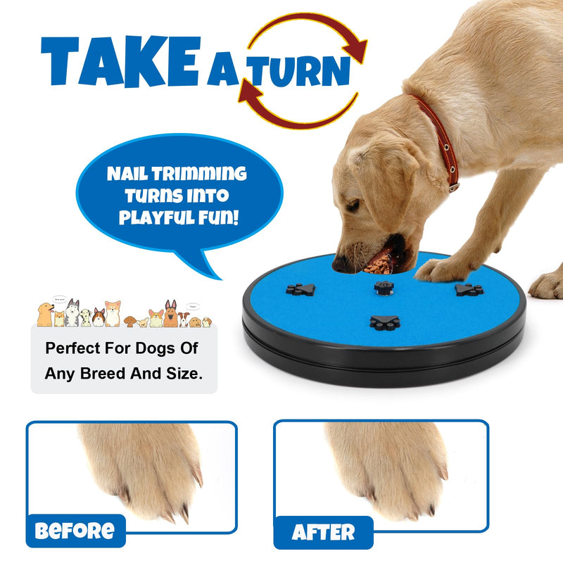 Ykall Claw Grinder for Dogs - Scratching Board for Dogs with Snack Box Dog Claw Grinder, Dog Claw Grinder, 360° Rotation Scratching Mats, with 6 Suction Cups with 2 Replacement Sheets of Sandpaper - BeesActive Australia