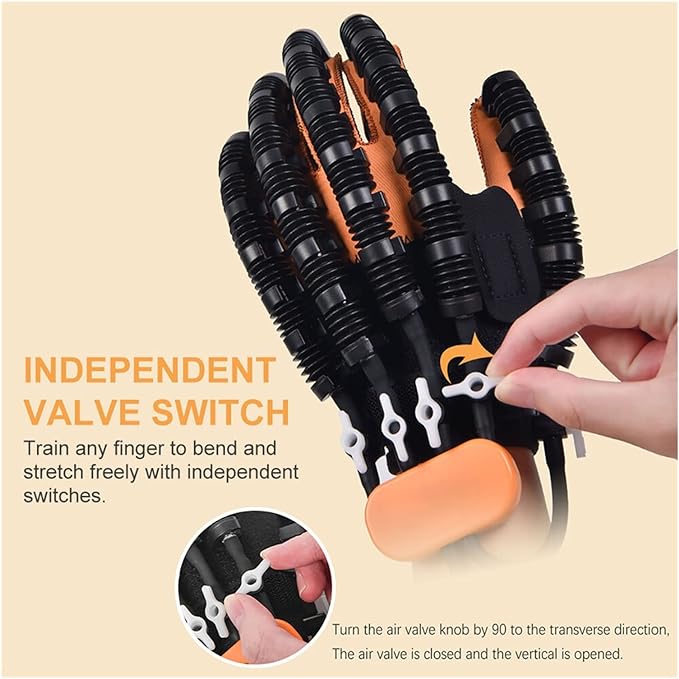 Rehabilitation Robot Gloves, Stroke Hemiplegia Rehabilitation Robot Gloves, Finger Trainer for Hand Training, Hand Function Recovery Hand Rehabilitation Device, Hand Hemiplegia, Finger Nerve - BeesActive Australia