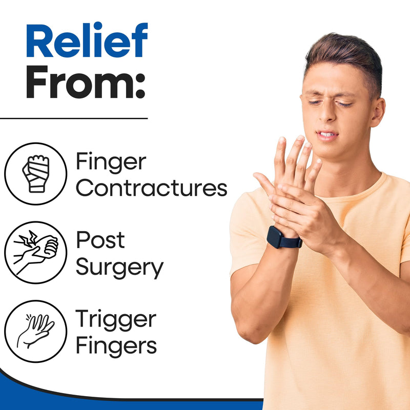 Trigger Finger Splint Finger Brace | Middle Finger Splint | Splint For Fractures, Broken Ring Finger, Arthritis, Tendonitis | Mallet Finger Splint Straightener Immobilizer | (RIGHT SMALL-MEDIUM) Small/Medium (Pack of 1) Right