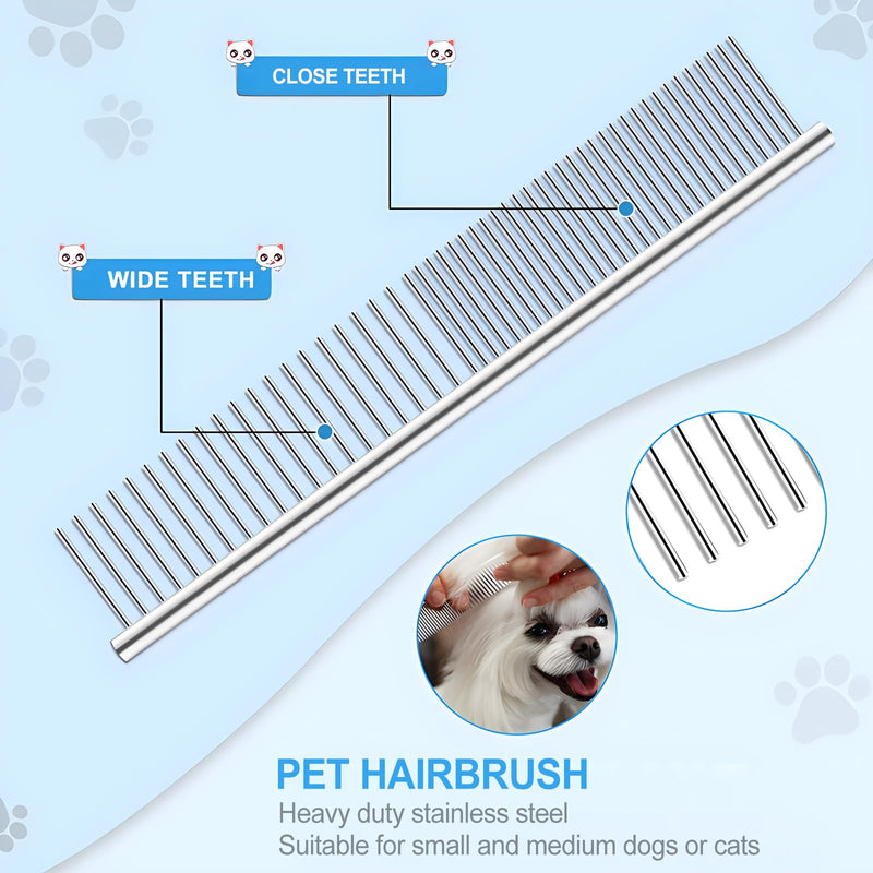Dog Scissors Set of 5 Dog Hair Scissors with Thinning Scissors Curved Straight Scissors Grooming Comb for All Dogs Cat Cutting and Grooming A - BeesActive Australia