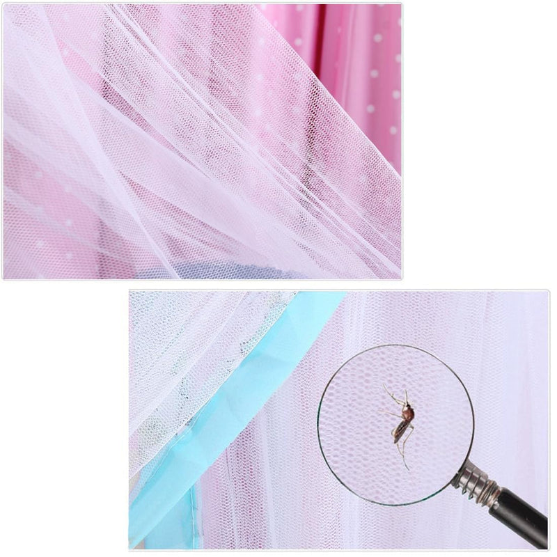 Crib Mosquito Net Crib Dome Bed Canopy Foldable Cot Net Tent Universal Palace Style Dome Bed Curtain (Stand Rod NOT Included) White M(56"w X 63"h)