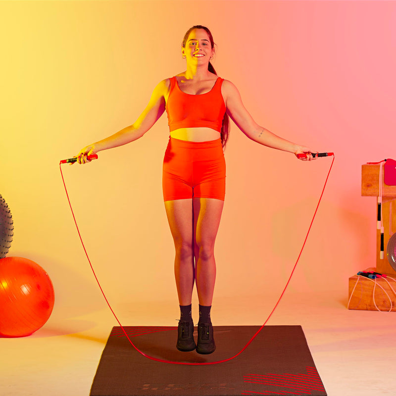 Elite Jumps Freestyle PVC Jump Rope Bundle - Premium Quality Adult Jump Ropes for Fitness - Lightweight Cardio Skipping Jump Rope for Exercise and Training - Unbreakable Grip Tape Handles Silver