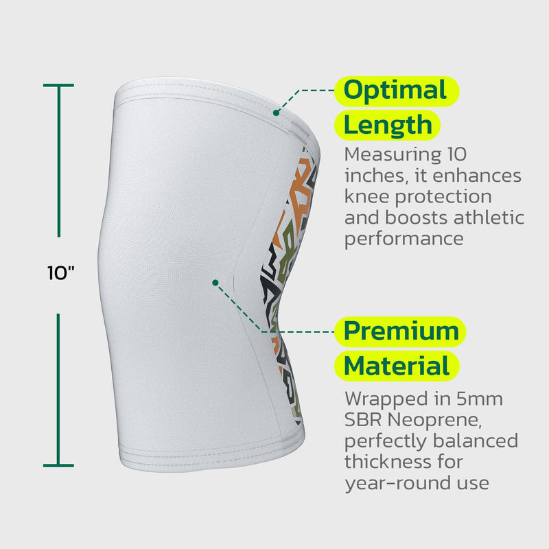 Knee Brace for Women Men (1 Pair) 5mm Neoprene Knee Compression Sleeve Knee Support, Non-Slip Braces for Training & Fitness, Weightlifting, Black Ink S Small Ink Splatter