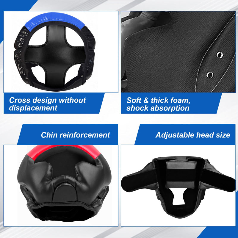 2 Pack Boxing Headgear - Sparring Safety Head Guard for MMA, Kickboxing, Muay Thai, Boxing - Men, Women, Kids Large-X-Large