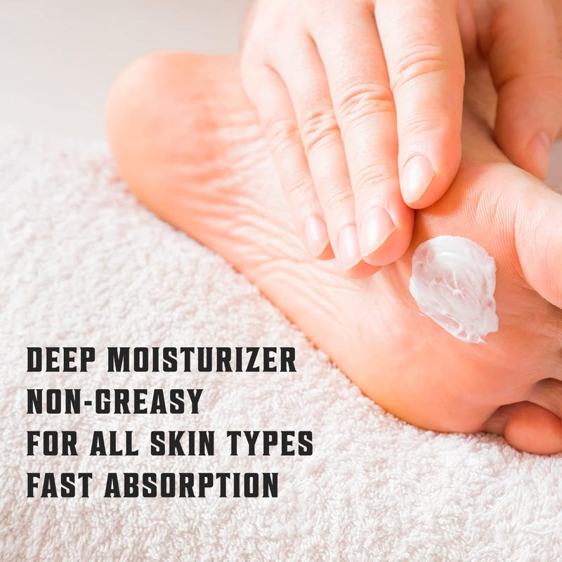 Viking Revolution Tea Tree Foot Cream for Dry Cracked Heels - Foot Balm For Cracked Feet - Dry Feet Repairing Cream with Aloe Vera and Mint (8oz) 8 Ounce (Pack of 1) - BeesActive Australia