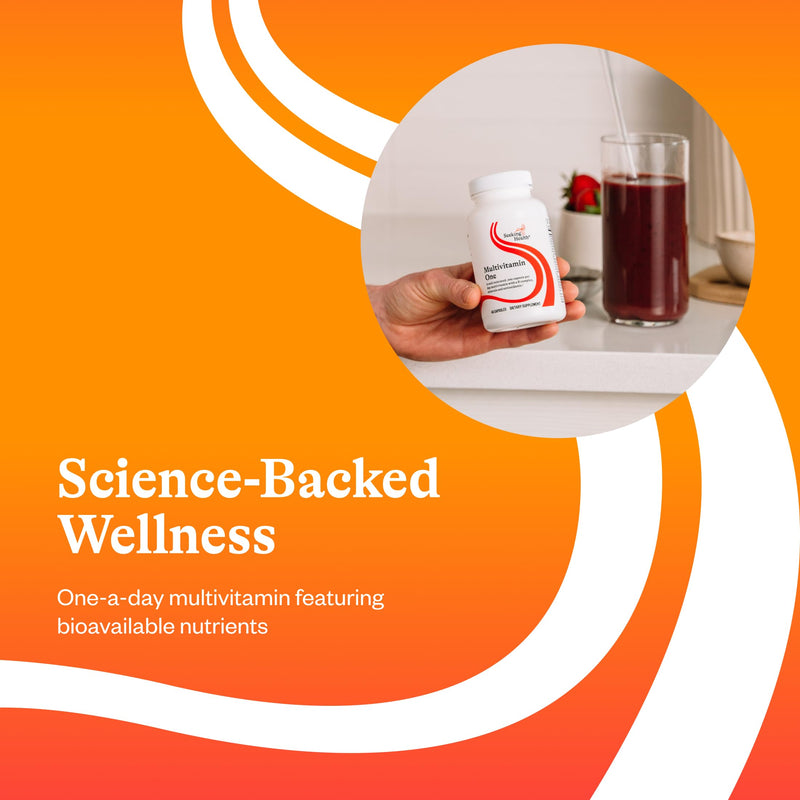 Seeking Health Multivitamin One - Supplement with Zinc, Vitamin B12, & Vitamin A - Magnesium-Free Formula - Multivitamin Supports Methylation & Healthy Aging - 45 Capsules