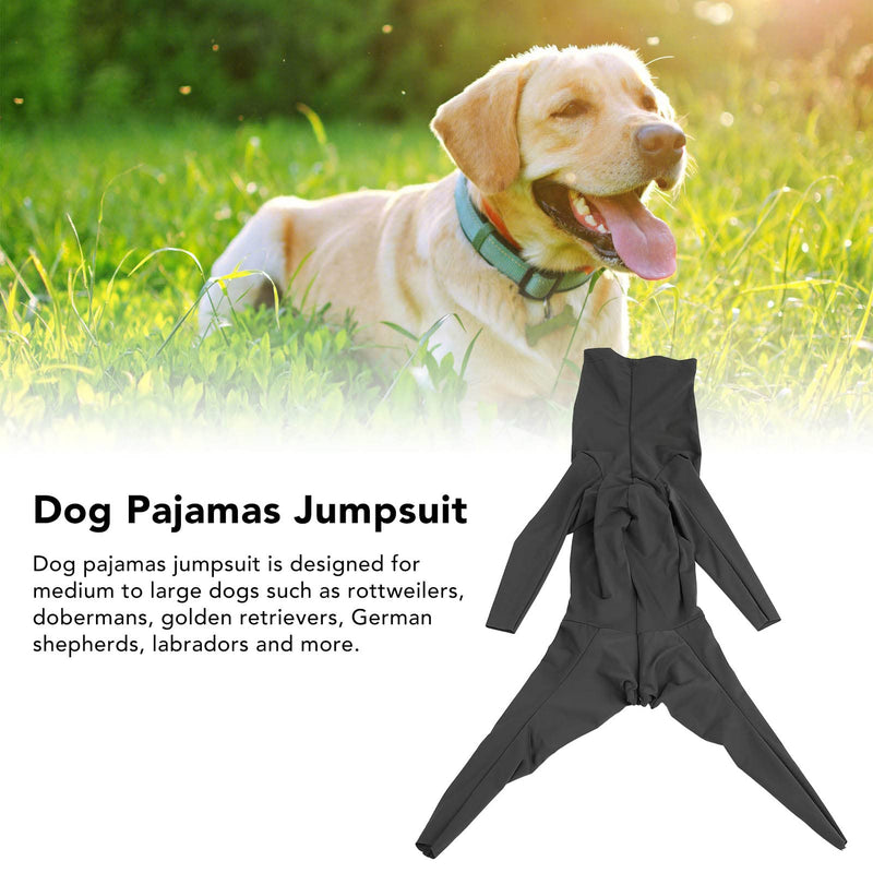 Dog Full Coverage Jumpsuit, Dog Recovery Suit, Adjustable Long Sleeve Elastic Prevent Shedding Dog Bodysuit, Anti Licking Dog Surgery Suit for Post Operative for Medium Large