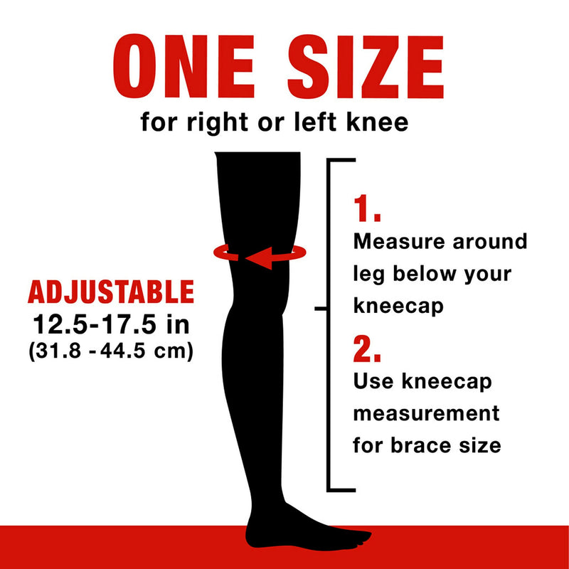 ACE Brand Knee Strap, Adjustable, Black, 1/Pack 1 Count (Pack of 1) - BeesActive Australia