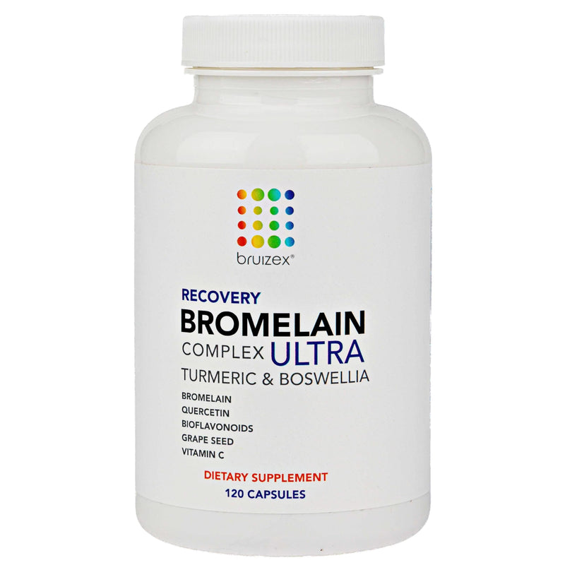 Bruizex Ultra Bromelain and Quercetin Bruising Relief Supplement, 120 Capsules | Bruised Skin, Trauma Recovery and Swelling Surgery Supplements | Contains Bromelain, Quercetin, Turmeric and Boswellia - BeesActive Australia