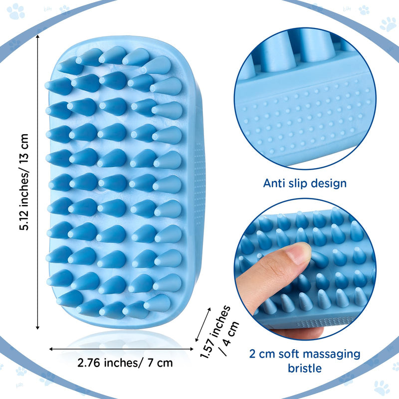 Baderke 3 Pcs Cat Tongue Comb Silicone Cat Comb Dog Brush Kit Cute Cartoon Cat Brushes Soft Self Cleaning Massage Removes Fur Reducing Hairballs for Cats Dogs - BeesActive Australia