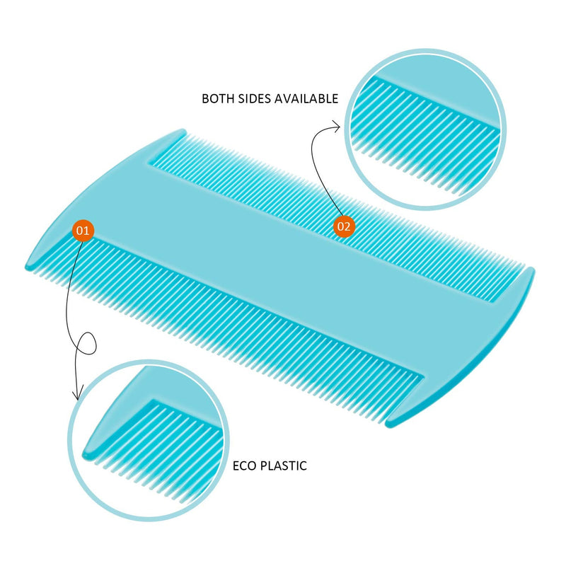 6 Pieces Pet Lice Combs Dog Grooming Flea Comb Cat Tear Stain Comb for Removal Dandruff, Hair Stain, Nit (Pink, Light Blue, Dark Blue, Yellow) Pink, Light Blue, Dark Blue, Yellow - BeesActive Australia