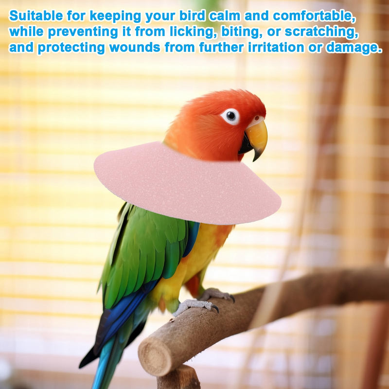 4pcs Bird Cone Collars, Anti-Grab Anti-Bite Bird Elizabethan Collars Parrot Cones for Lovebird Agapornis Budgerigar Cockatiel Cockatoo, Neck Safe Wound Safety