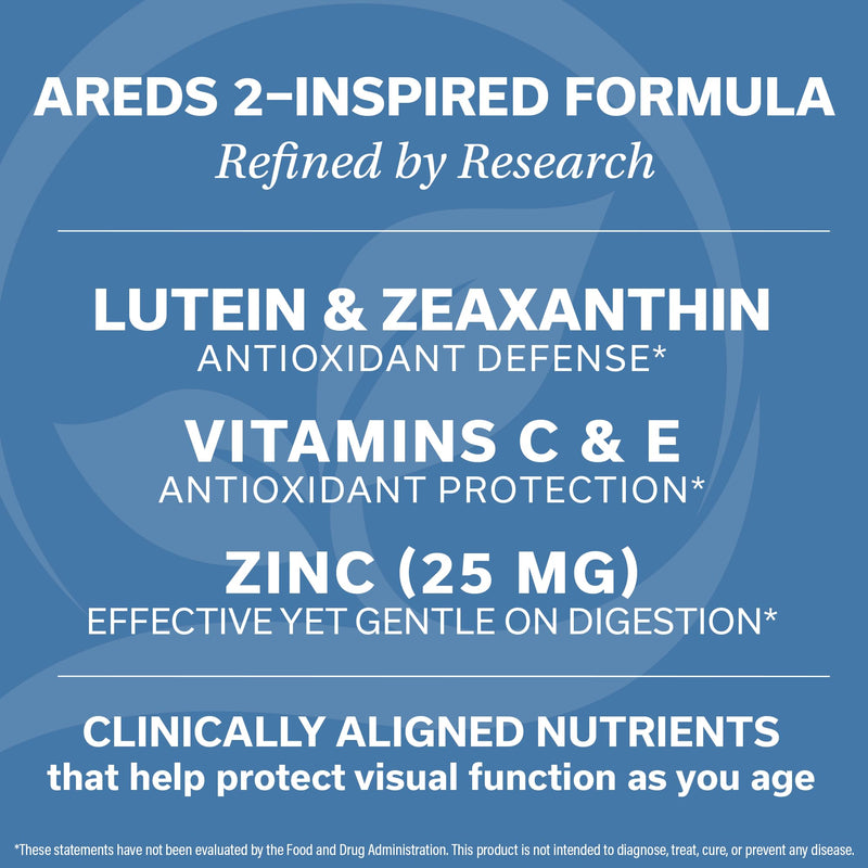 AREDS 2 Eye Vitamins by Dr. Vogel, MD Eye Surgeon – Lutein & Zeaxanthin (3 Month Supply) – 25 mg Zinc, Natural Vitamin E – Eye Health & Vision Support