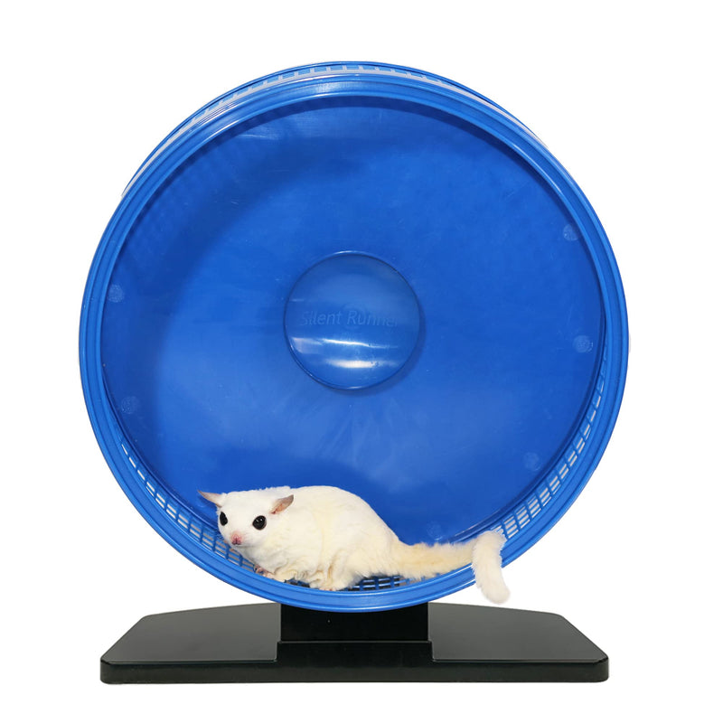 Silent Runner Pro | Sugar Glider Exercise Wheel (Black with Attachment) Black with Attachment - BeesActive Australia