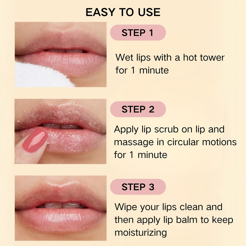 3PCS Turmeric and Lemon Lip Scrub & Turmeric Lip Balm with Brush Set, Eliminate Lip Fine Lines, Lip Scrubber Exfoliator, Natural Nourish Sugar Lip Scrub for Dry, Dull Chapped, Dark Lips