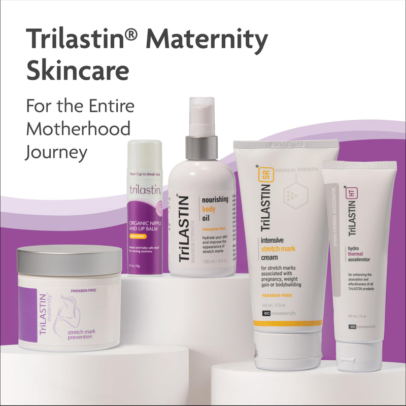 TriLASTIN Nipple and Lip Balm, Breastfeeding Essentials, Nipple Cream, Lanolin-Free Nipple Balm, Breast Feeding Must Haves, Nipple Butter, Postpartum Essentials 1 Pack