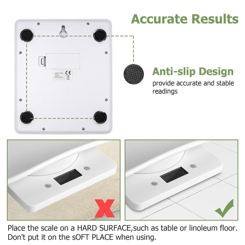 Digital Small Animals Scales for Weighing with Tape Measure, Puppy Whelping Scale Weigh Your Kitten, Rabbit with High Precision, Multifunction Electronic Baby Scales for Small Dogs Pet Scale&Tape - PawsPlanet Australia