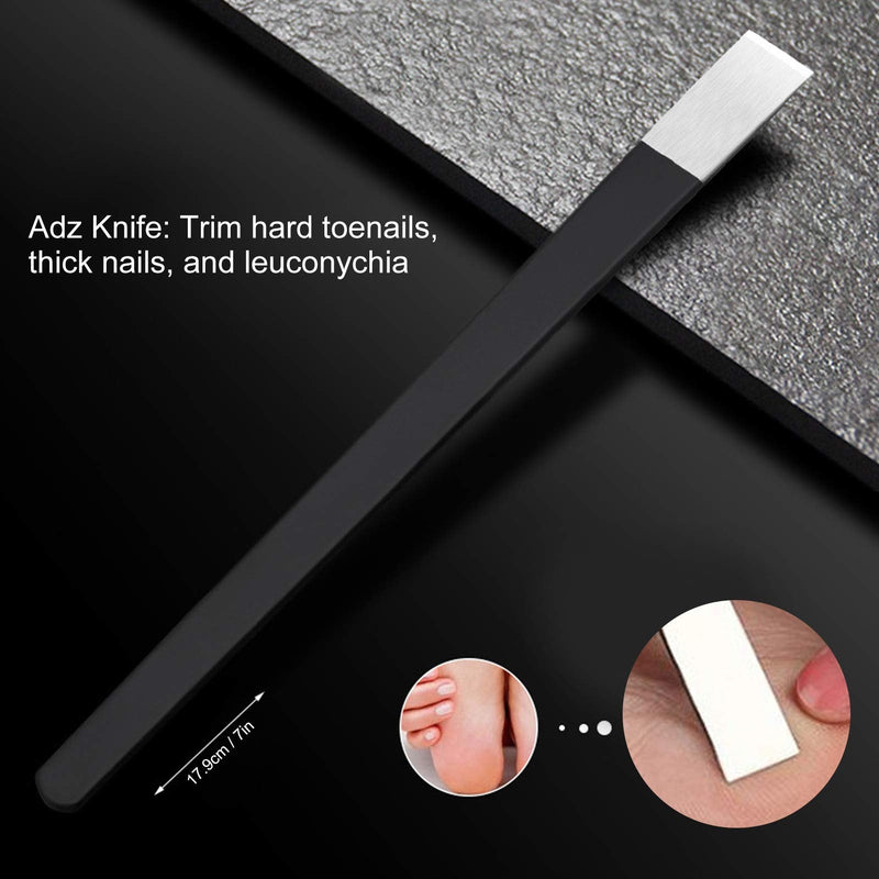 Watris Veiyi 7PCS Pedicure Knife Set, Ingrown Toenail Removal Kit, Pedicure Callus Shaver Tools, Professional Foot Scraper, Steel Foot Care for Dead Skin Corn Foot Remover Foot File Rasp (7in) - BeesActive Australia