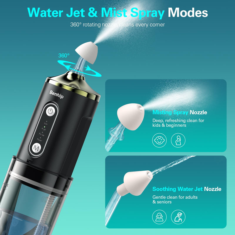 Electric Nasal Irrigation System Packets, Sinus Rinse, Neti Pot Relief System Portable for Kids/ Adults Cordless Waterproof Nasal Rinse Bottle with 60 Saline Kits Nose Wash Machine Black