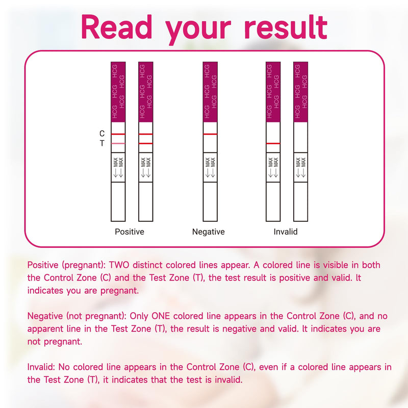 Early Detection Pregnancy Test Strips, Amazewell hCG Test Strips Easy at Home Pregnancy Tests Bulk, Over 99% Accuracy, 50 Pack Pregnancy Test Kits for Women with 1 Reusable Urine Cup - BeesActive Australia