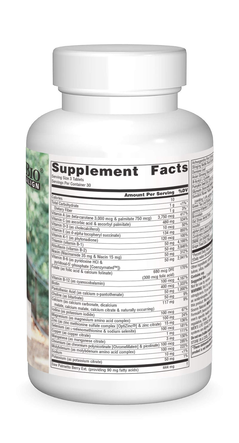 Source Naturals Men's Life Force Multiple, Enegry & Performance* - 180 Tablets