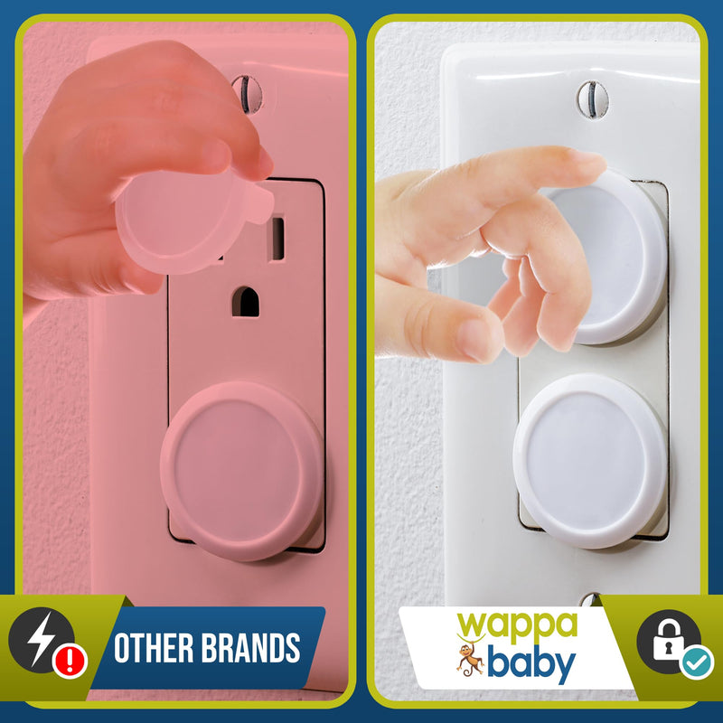 Outlet Covers Baby Proofing (50 Pack) Safe & Secure Electric Plug Protectors | Sturdy Childproof Socket Covers for Home & Office | Easy Installation | Protect Toddlers & Babies | White 50 Count (Pack of 1) - BeesActive Australia