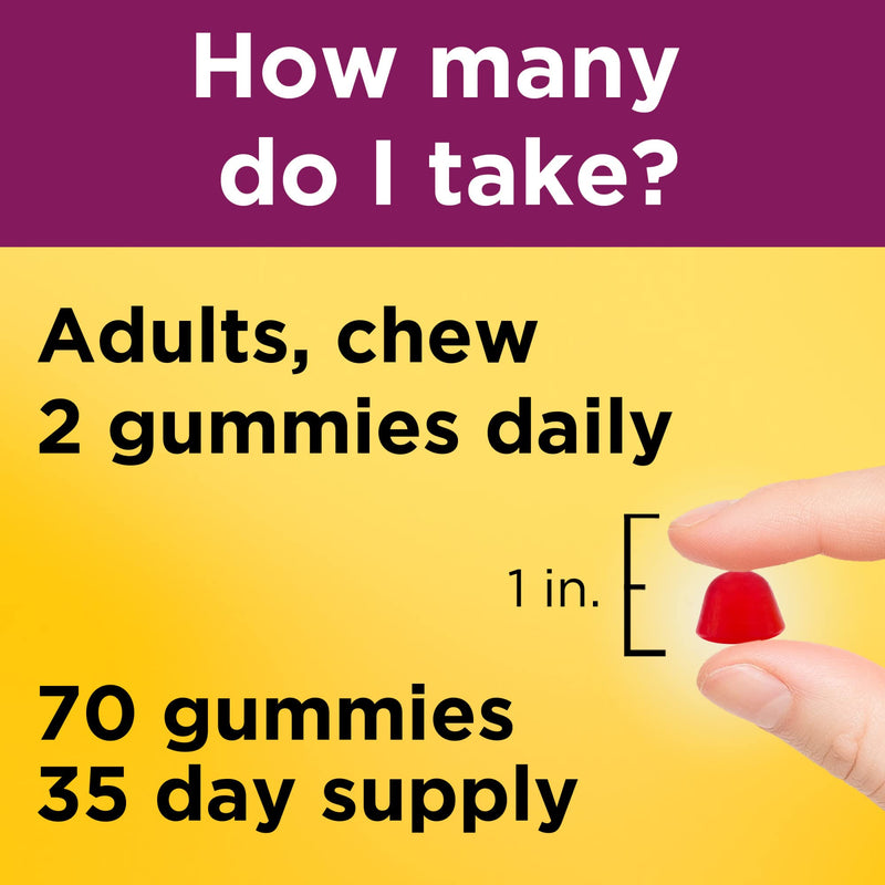 Nature Made Multivitamin For Women, Womens Gummy Multivitamins for Daily Nutritional Support, 70 Multi Vitamin Gummies, 35 Day Supply Strawberry 70 Count (Pack of 1)