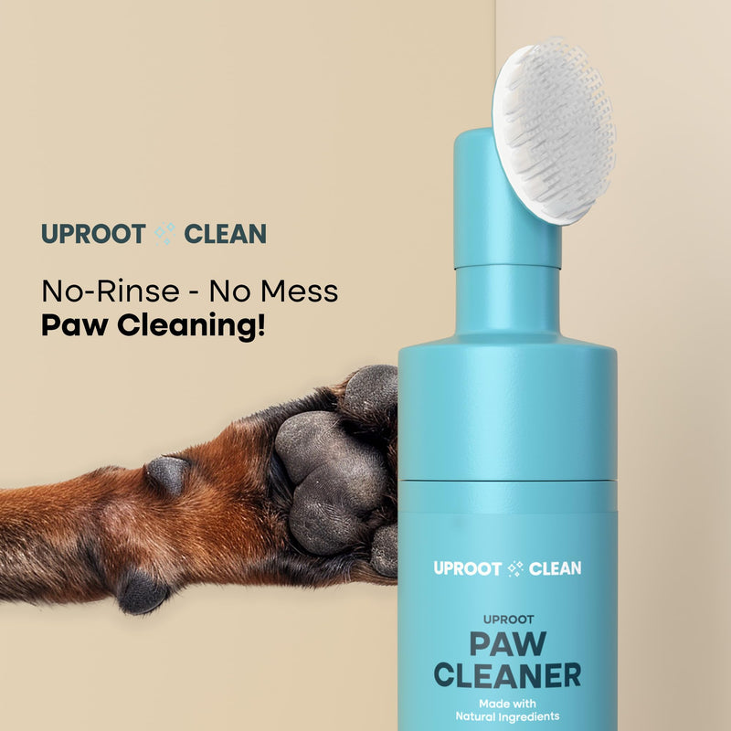 Uproot Clean Dog Paw Cleaner - No-Rinse Paw Cleaner for Dogs - Easy Dog Paw Washer with Bristle Brush - Fragrance-Free Dog Foot Washer for Home and On-the-Go - Hypoallergenic & Safe for All Dogs - BeesActive Australia
