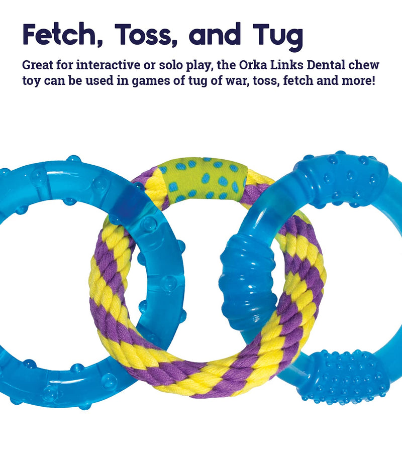 Petstages Orka Dental Links Dog Chew Toy Dental Links - Multi Small Breeds & Puppy - BeesActive Australia
