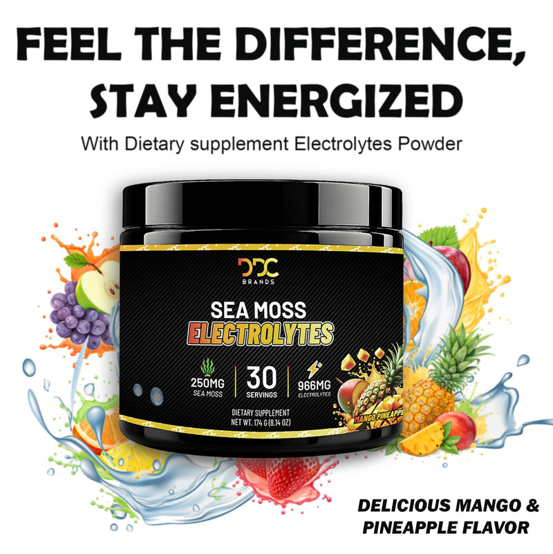 Hydration Powder Immune Support Sugar Free Mango Pineapple