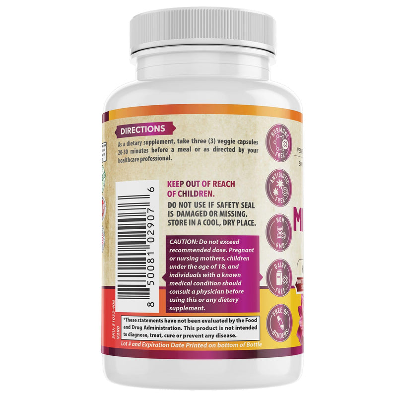 Complete Menopause Support with Probiotics & Prebiotics | Female Hormone Balance Support for Hot Flash Relief, Sleep & Mood | Dairy Free & Non-GMO | 90 Capsules | USA Made.