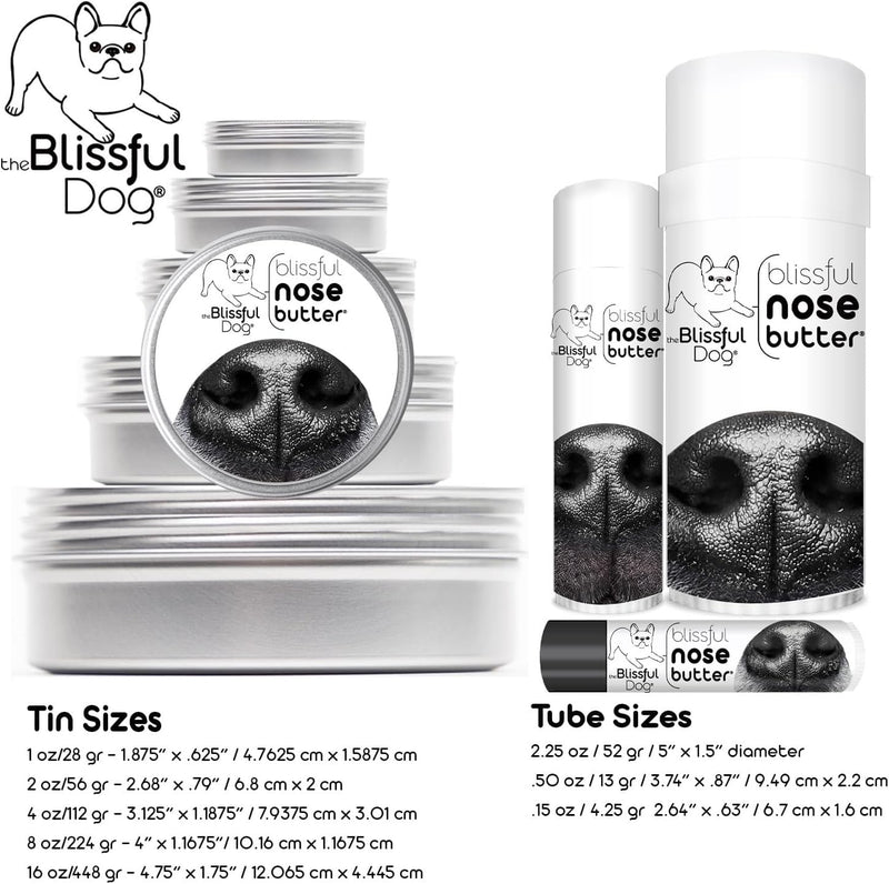 The Blissful Dog Every Dog Nose Butter, Versatile Dog Nose Balm for Dry Nose, Handcrafted Nose Moisturizer, Easy-to-Apply Dog Essentials, Unscented, 1 oz.