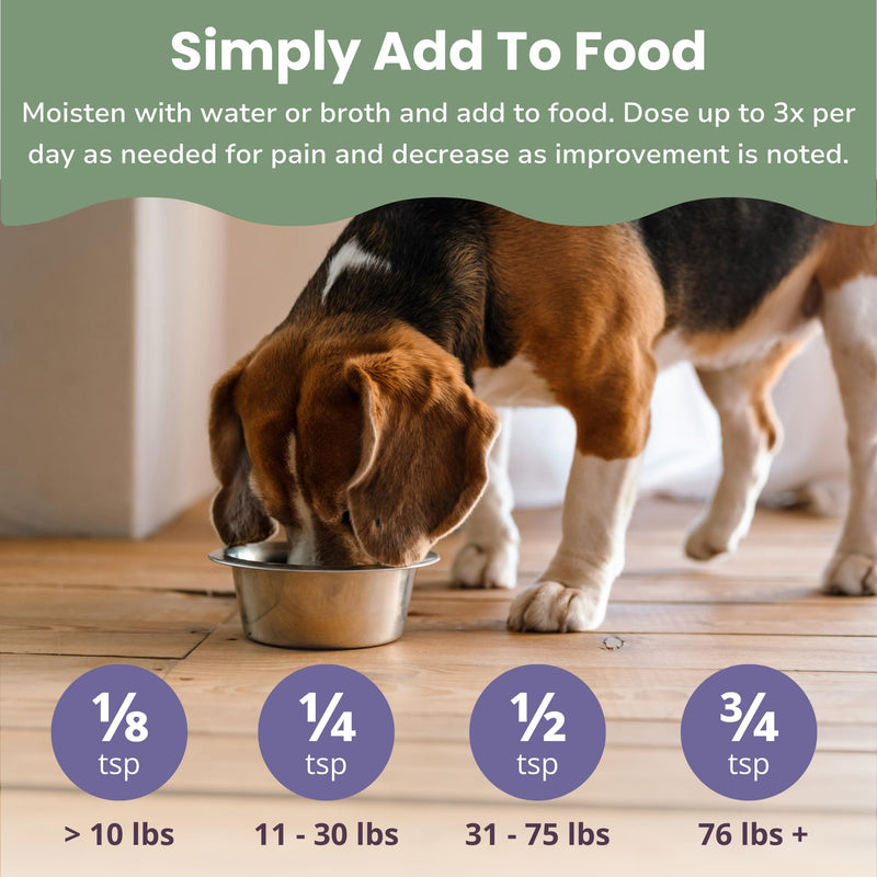 Glacier Peak Holistics HerbAprin - Natural Pain Relief for Dogs, Organic Herb Blend for Arthritis, Aches, Pains, Inflammation, Mobility Support, and Hip & Joint Discomfort - 3oz (90 Servings) - PawsPlanet Australia