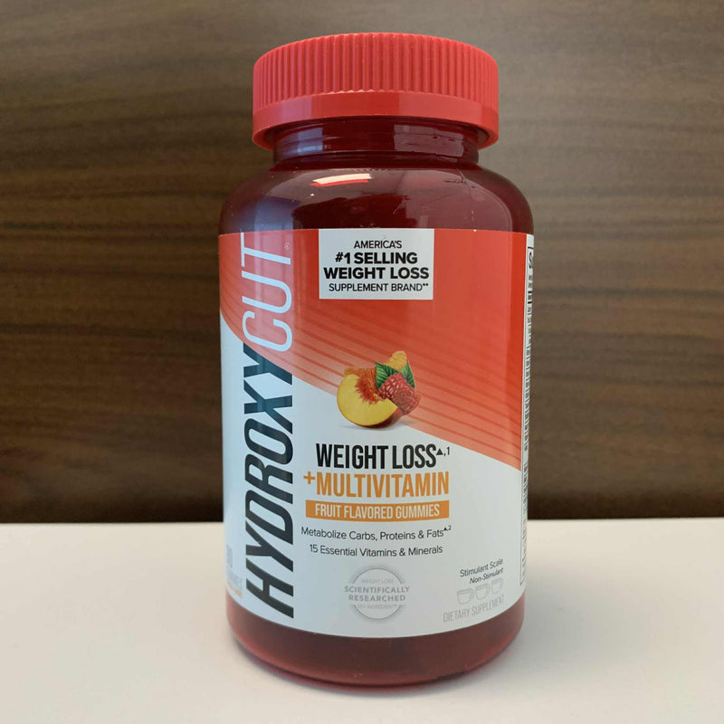 Hydroxycut Weight Loss + Multivitamin Gummies, 90 Count | Metabolism Support Supplement for Men and Women, Green Coffee Extract, 15 Vitamins and Minerals, Caffeine Free 90 Count (Pack of 1)