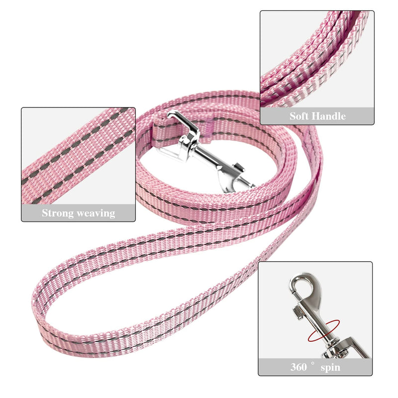 YIMEIS Dog Harness and Leash Set, No Pull Soft Mesh Pet Harness, Reflective Adjustable Puppy Vest for Small Medium Large Dogs, Cats (Pink, X-Small (Pack of 1) Pink X-Small (Pack of 1) - BeesActive Australia