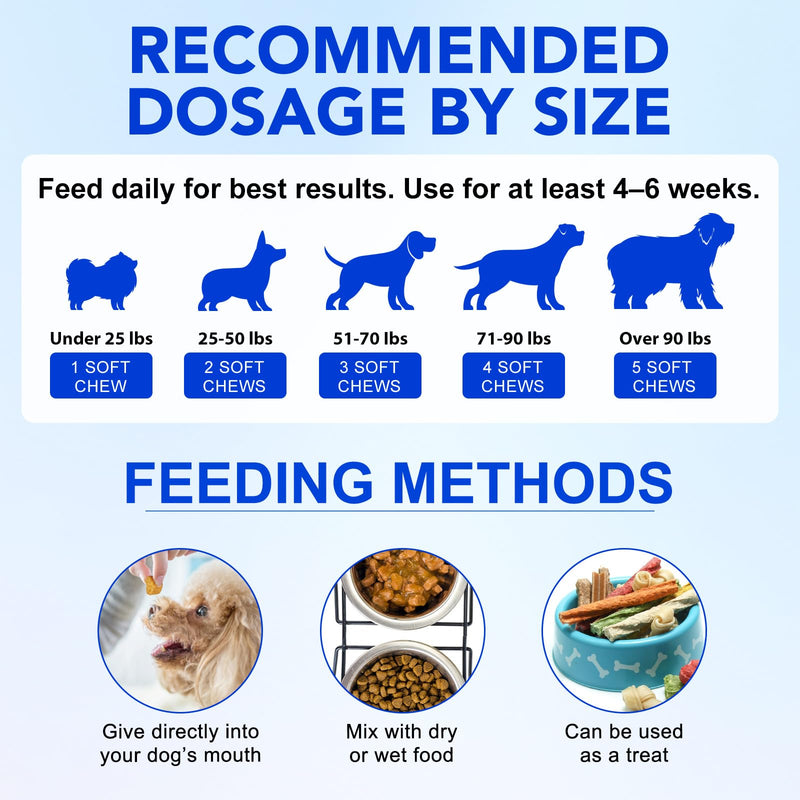 Calming Treats for Dogs,Hemp Calming Chews for Dogs,Relieving Dog Anxiety, Separation, Barking and Stress